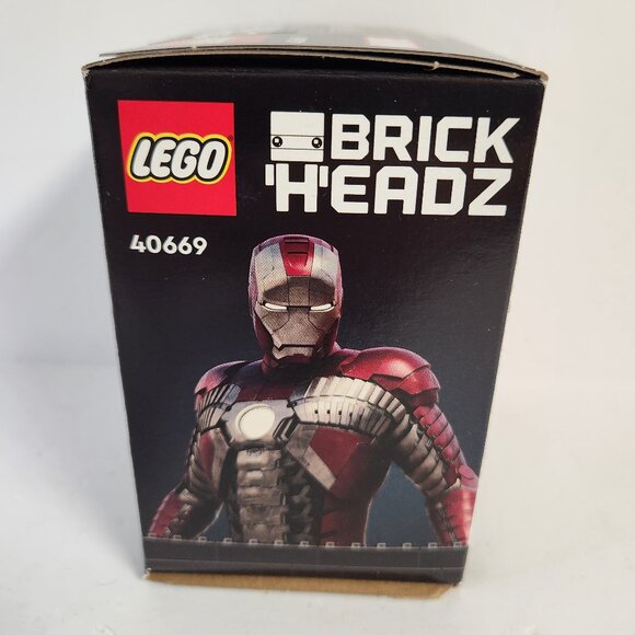 Lego BrickHeadz 40669 Iron Man MK5 101 Pieces Marvel 2024 New In Sealed Box - Picture 3 of 6